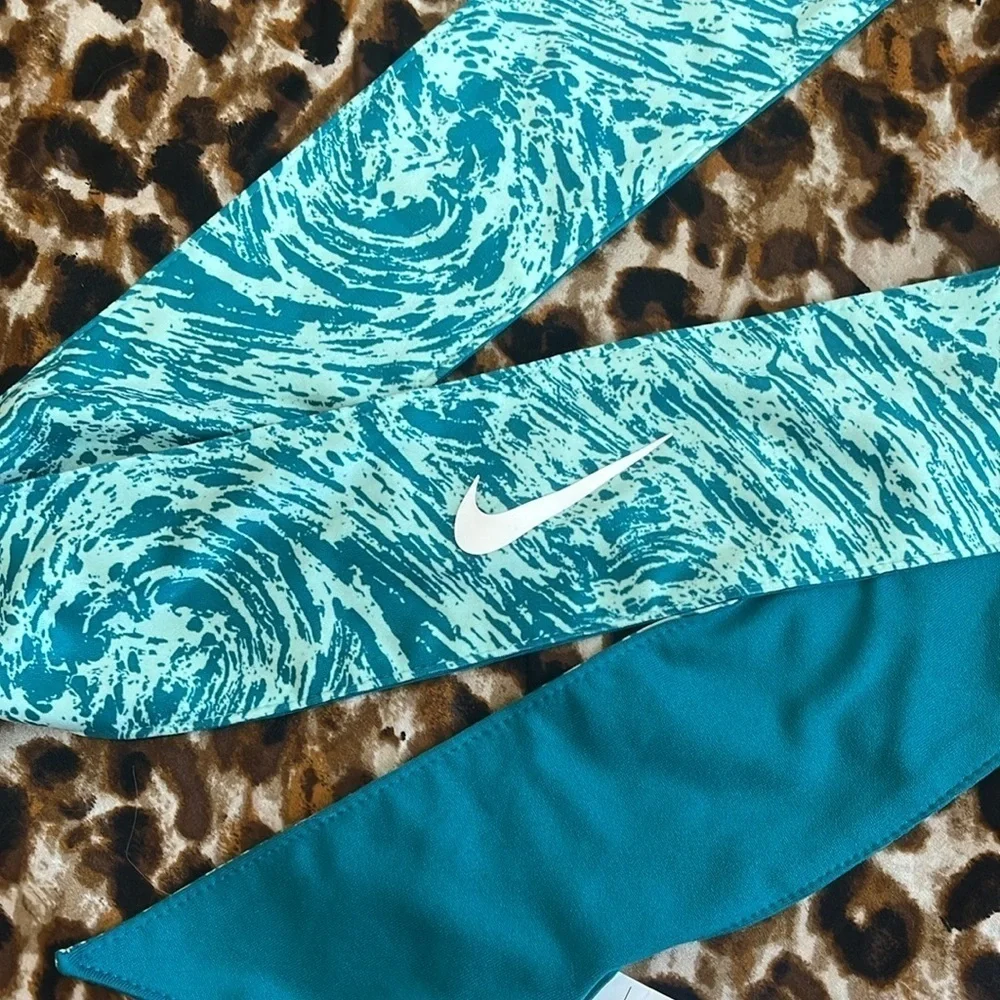 Brand New Nike Set of 3 Gym Workout Headbands Wraps Black Velvet Blue Hairbands